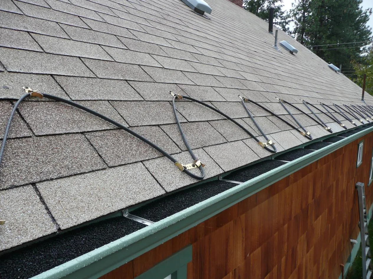 Roof and Gutter De-Icing Installatio