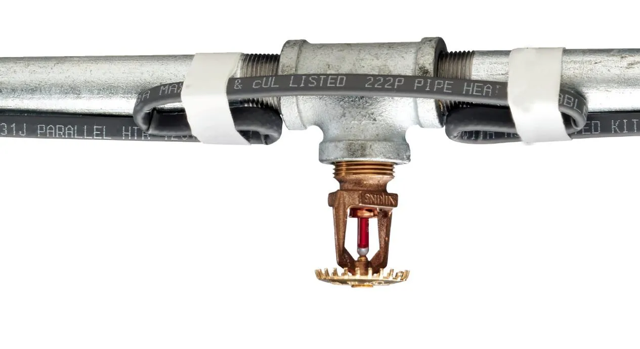 Commercial pipeline network protected against extreme sub-zero weathe