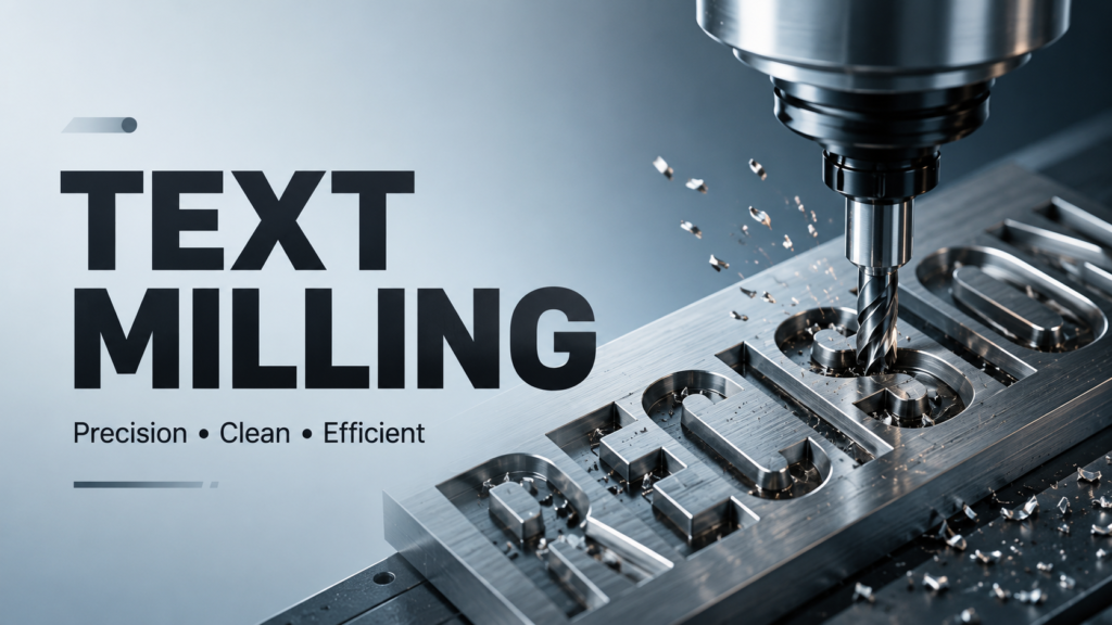 Text Milling: 2026 Complete Guide to CNC Metal Text Engraving Process