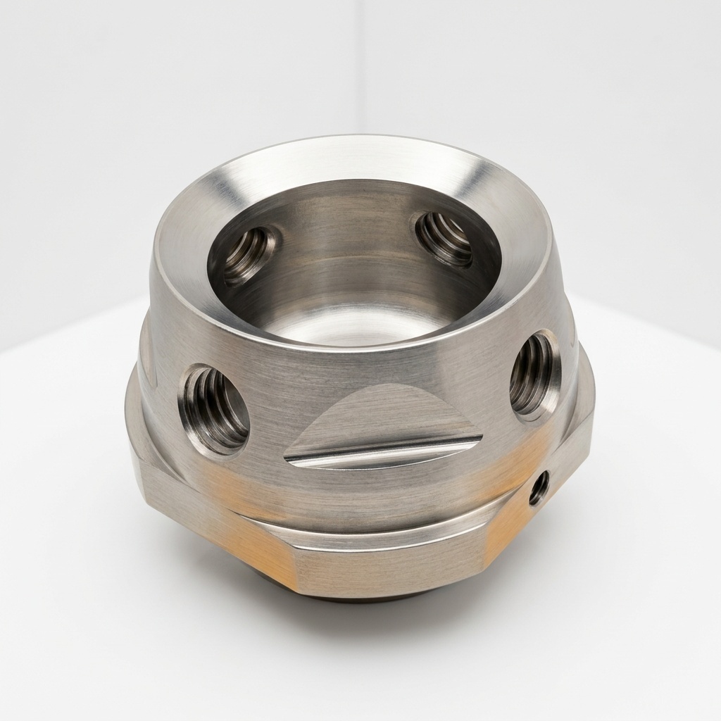 Titanium hot runner nozzle tip and manifold components precision machined by CNC titanium fabrication corporation