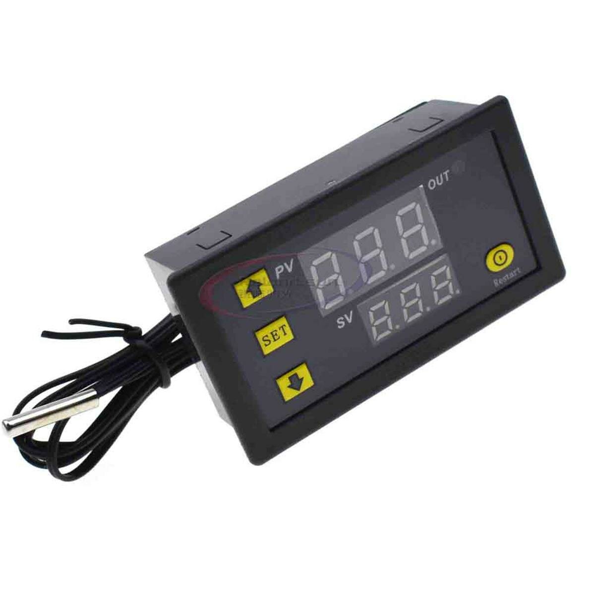Digital temperature controller used in injection molding hot runner application showing precision industrial temperature regulation system