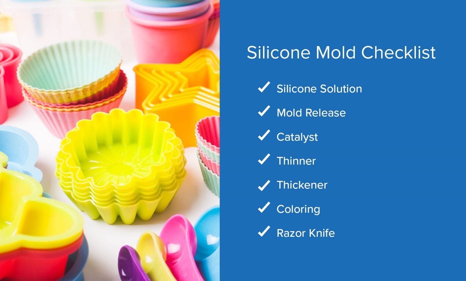 Pouring silicone mold rubber into a mold box in a thin stream to release air bubbles during silicone mold making