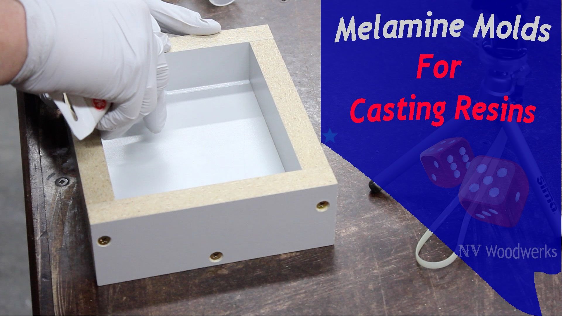 Resin casting into a silicone mold producing decorative coasters with detailed surface texture