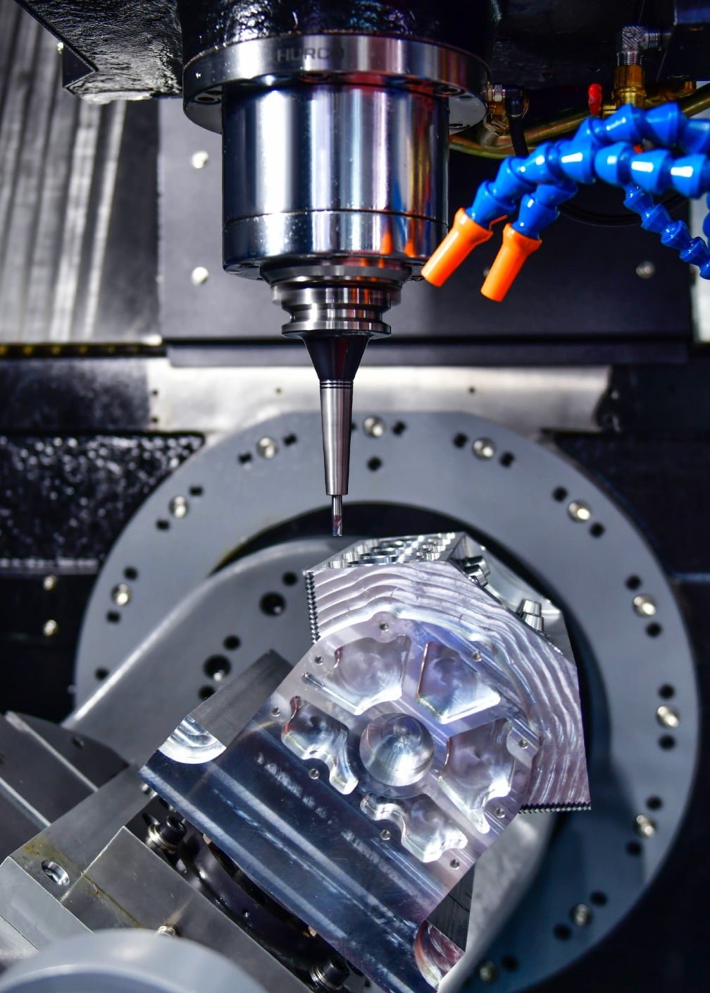 Soft machining cutting a steel workpiece on a CNC lathe while the metal is in its annealed state