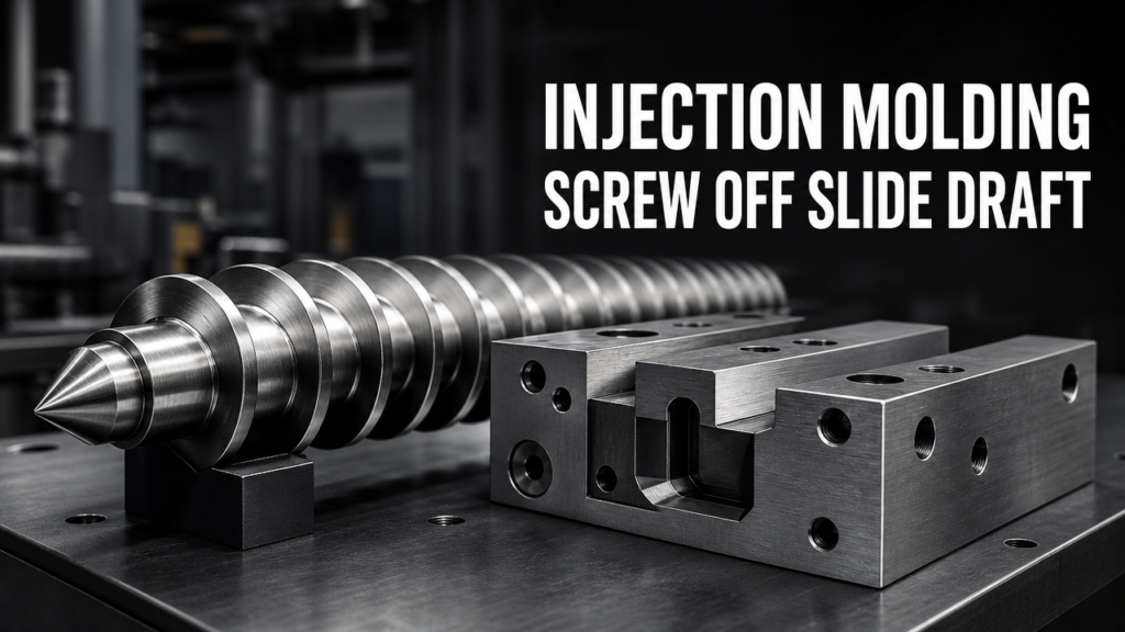 Injection Molding Screw Off Slide Draft: 5 Mistakes That Cause Sticking and Scrap