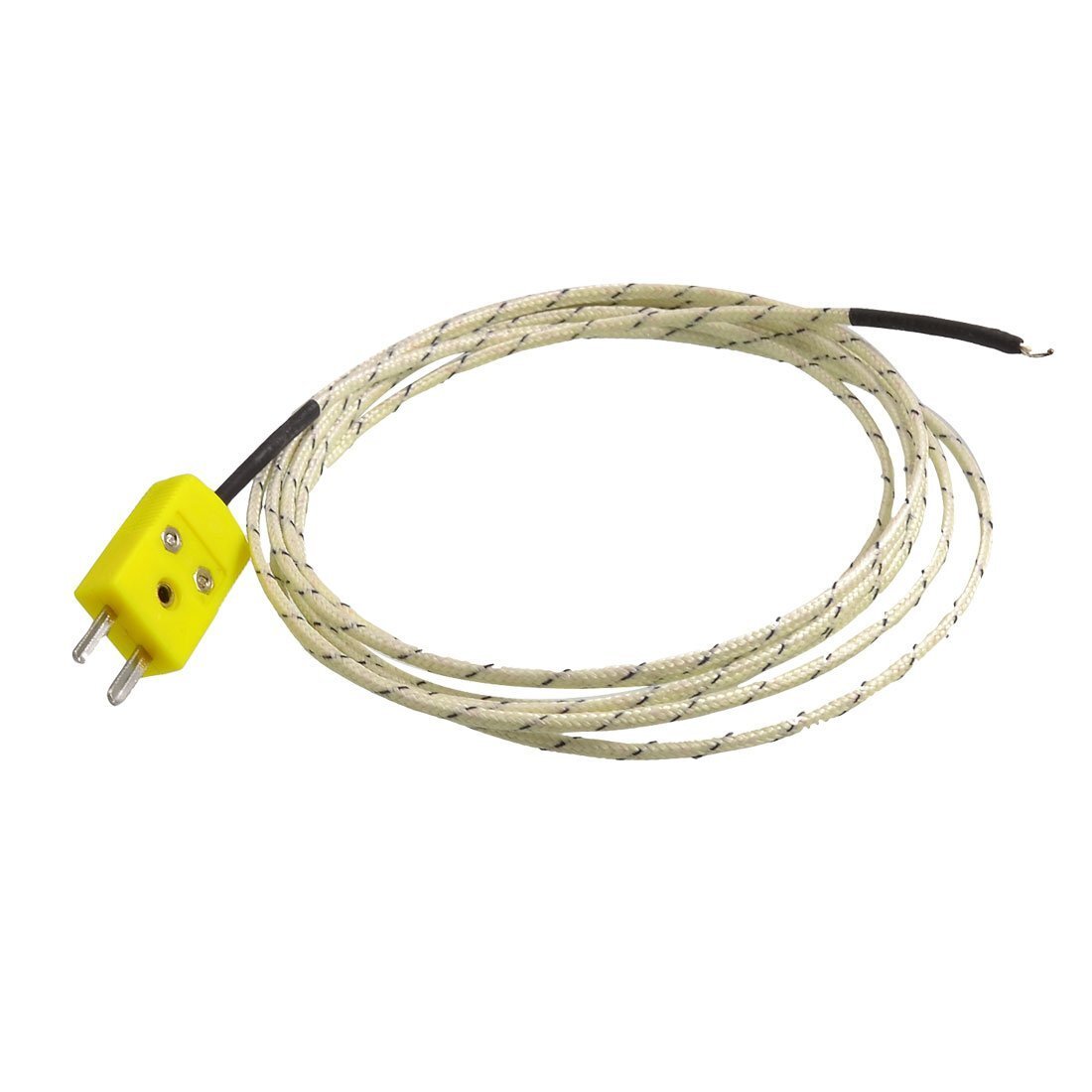 K Type Thermocouple: The Simple 2026 Guide for Hot Runner Molds 4 K type thermocouple probe with a yellow miniature connector and stainless steel sheath