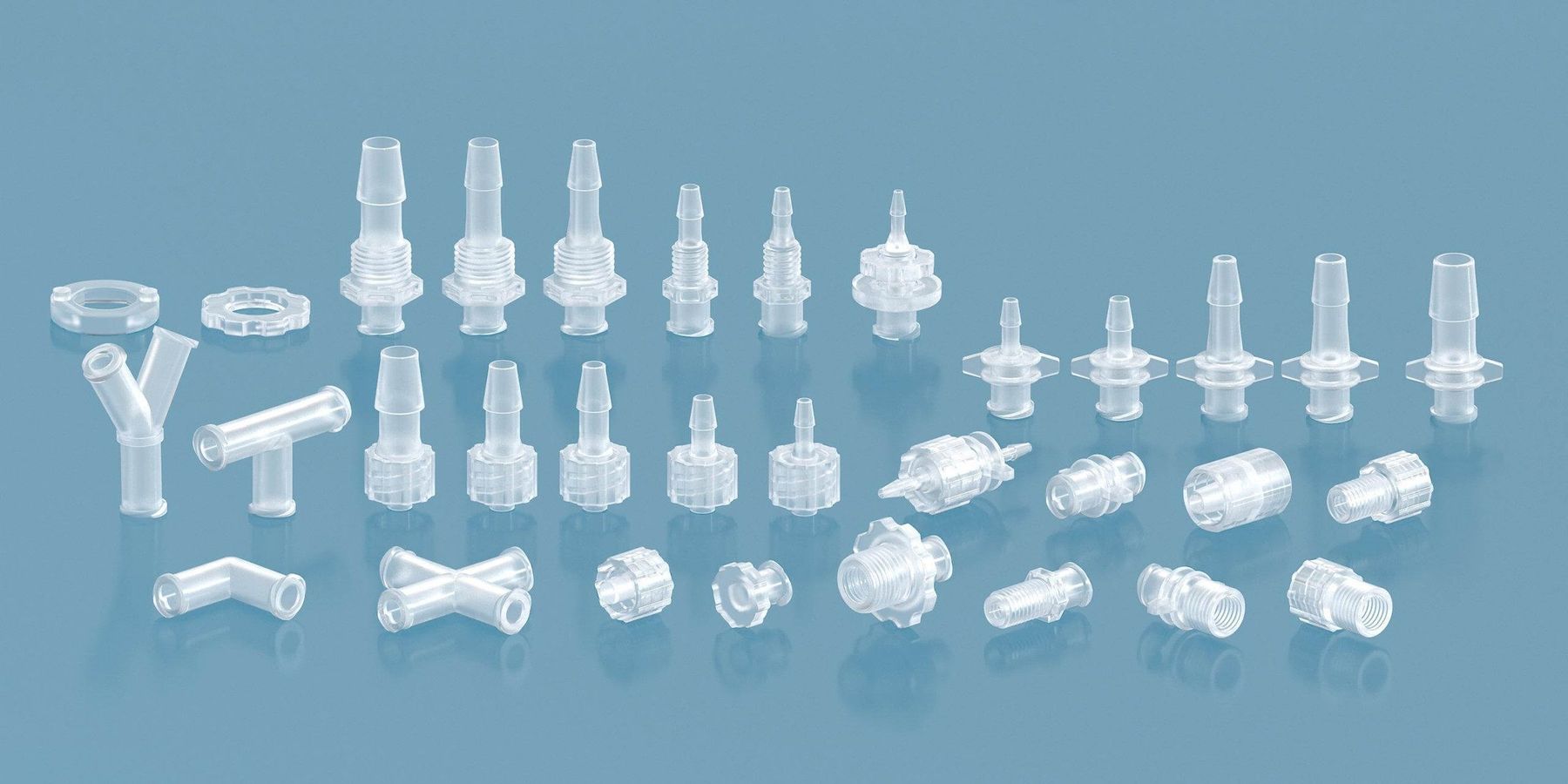 Draft for Internal Luer Connector Molding: Why 1.5° Core Pins Fail and Proven Fixes That Work 2 Luer lock connectors in a range of sizes, the 6% taper that sets baseline draft for internal luer connector molding